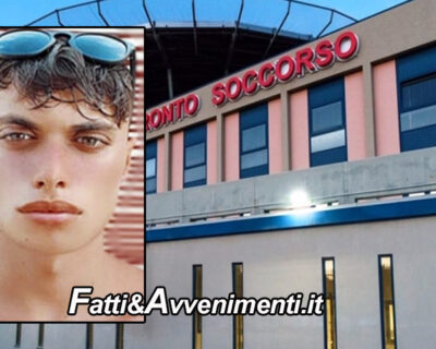 Catania, 17enne dimesso dal pronto soccorso sviene a casa, riportato in ospedale muore in sala operatoria