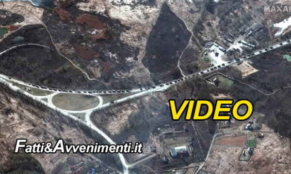 Distrutta nella notte base militare ucraina. Convoglio russo di 60 km verso Kiev e Mosca ora minaccia l’Europa