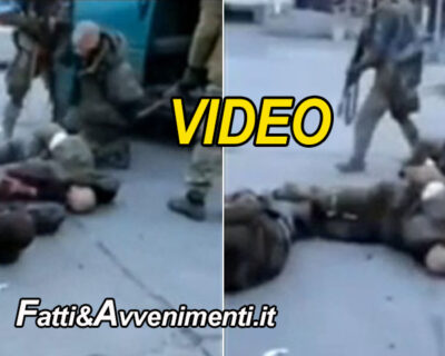 Ecco il video con i “Soldati ucraini che sparano alle gambe di militari russi catturati”: è crimine di guerra