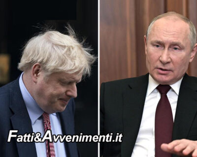 Ucraina. Johnson ora non esclude più la vittoria della Russia: “Putin ha un esercito enorme”