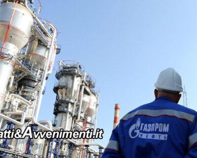 La Russia ha ridotto del 15% la fornitura di gas all’Italia senza fornire una spiegazione