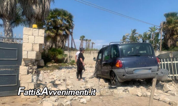 Pozzallo (RG). Coppia si schianta con l’auto contro un muro: muore la moglie 43enne, ferito il marito