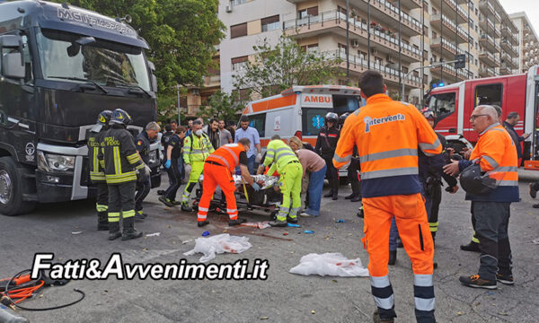 Palermo. Travolto da un camion mentre attraversa la strada: 65enne muore in ospedale