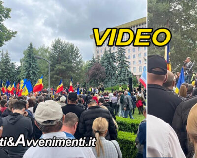 Moldavia. Manifestazioni antigovernative davanti al Parlamento: “Abbasso il regime Sandu”