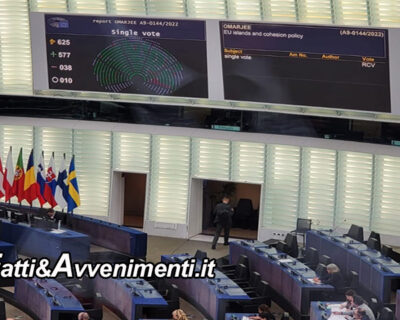 Il Parlamento europeo approva Risoluzione insularità , Ugl: per la Sicilia vale 6 miliardi di euro