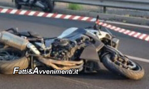 Catania. Rimane coinvolto in un tamponamento: motociclista 37enne muore sul colpo