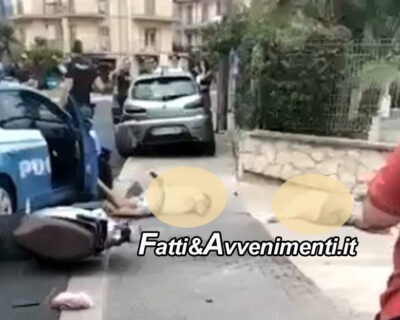 Ragusa. Due su scooter fuggono alla Polizia nell’inseguimento si schiantano contro la volante: uno è grave