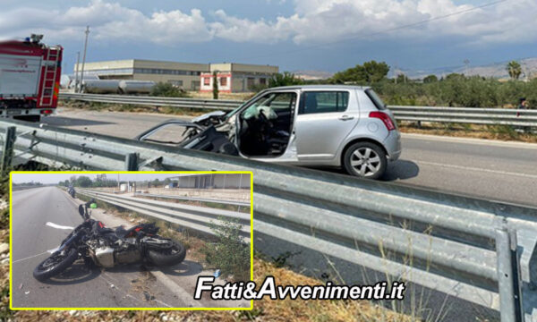Scontro auto – moto sulla SS115: muore una 34enne e 3 i feriti, uno trasportato in elisoccorso  a Palermo