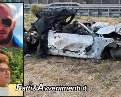 Tragedia sulla Siracusa-Catania: auto si ribalta più volte e muoiono due giovani di 19 e 22 anni, ferito il conducente
