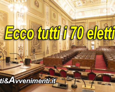 Ecco il nuovo Parlamento siciliano: tutti gli eletti all’Ars divisi per partito