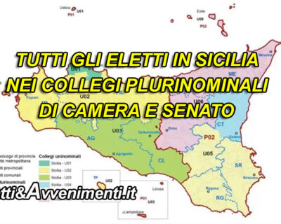 Elezioni Nazionali. Ecco tutti gli eletti In Sicilia nei collegi plurinominali per Camera e Senato