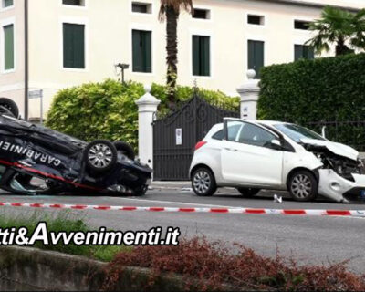 In evidente stato di alterazione 19enne ruba 3 auto e durante la fuga uccide un ciclista e sperona i carabinieri