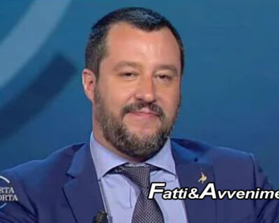 Salvini a Porta a Porta: “Serve ponte sullo Stretto, alta velocità in Sicilia e la Salerno-Reggio Calabria”