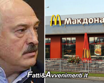 McDonald’s chiude in Bielorussia, Lukashenko: “Grazie a Dio se ne sono andati, anche noi sappiamo tagliare il pane e metterci dentro un pezzo di carne”