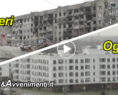 Ucraina, i russi ricostruiscono Mariupol, città annessa dopo un referendum – VIDEO