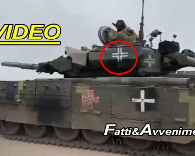 Carro armato ucraino con la Balkenkreuz nazista: il video che fa discutere