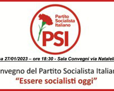 Ragusa. Convegno del Partito Socialista Italiano il 27 gennaio