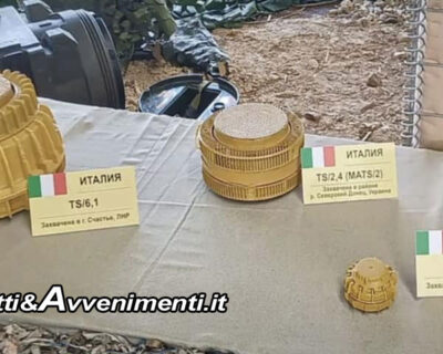 Mosca accusa ancora l’Italia di fornire mine antiuomo (vietate) a Kiev, Ministro Crosetto nega