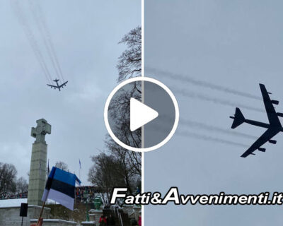 Bombardieri strategici USA B-52 sopra capitale estone Tallinn: volo a 200 km dai confini russi