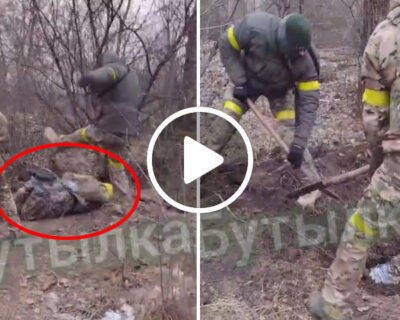 Video shock guerra. Militare ucraino legato e seppellito vivo: “Si rifiuta di combattere”