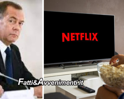 Netflix lascia Russia, Medvedev: “Scaricheremo film illegalmente e li diffonderemo gratis sul web per farli fallire”