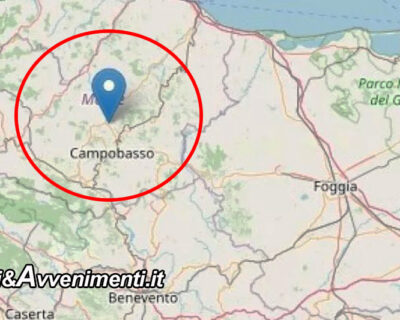 Terremoto. Scossa di magnitudo 4.6. in Molise con epicentro a Montagnano (Campobasso). Scuole chiuse