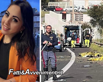 Tragico incidente sull’A18 Messina-Catania, scontro tra auto e moto: muore una 27enne, gravissimo un 24enne