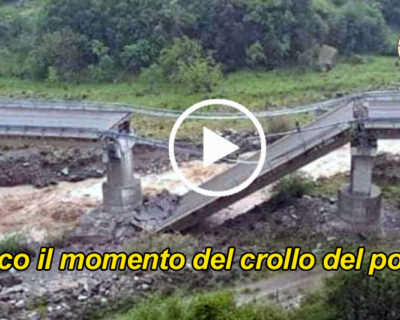 Cosenza. Crolla il viadotto Sila-Mare costruito nel 2014 che era stato chiuso un’ora prima: evitata un strage