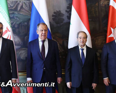 I Ministri degli Esteri di Russia, Siria, Turchia e Iran si incontrano a Mosca per normalizzare rapporti tra Ankara e Damasco