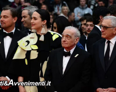 Cannes: 9  minuti di applausi per Di Caprio e De Niro protagonisti del film di Scorsese