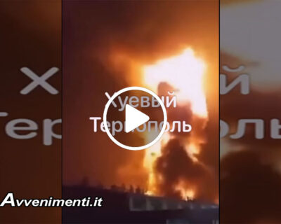 Colonna di fumo e fiamme a Ternopil dopo attacco russo: è la città dei cantanti ucraini all’Eurovision