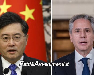 Blinken in Cina: “colloqui franchi e costruttivi” Pechino: “Taiwan fulcro nostri interessi, relazioni con Usa a livello basso”