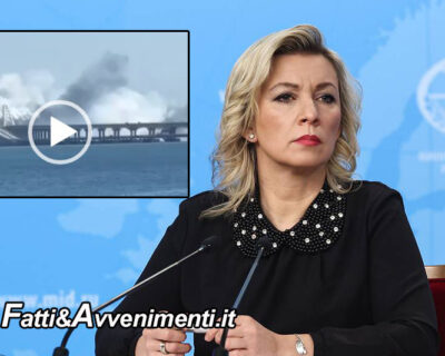 Mosca annuncia rappresaglia per lancio missili a ponte Crimea: “Attacco terroristico a infrastruttura civile”