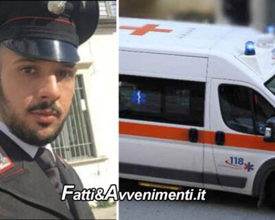 Muore a 32 anni colto da malore il carabiniere catanese Andrea Mingiardi: da 4 giorni era in terapia intensiva