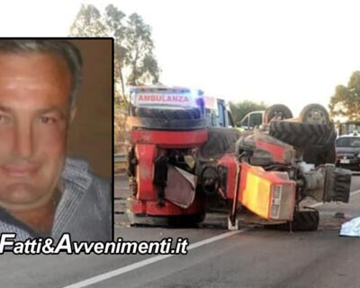 Campobello di Licata. Auto tampona trattore: muore un 59enne, ferito gravemente un 66enne