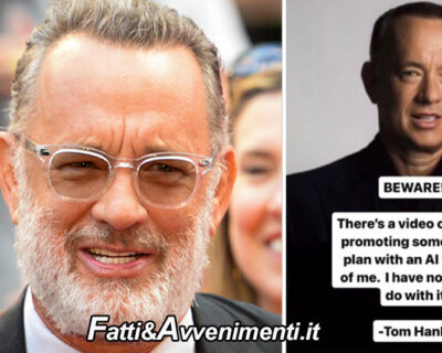 Tom Hanks: “In quella pubblicità non sono io. È intelligenza artificiale” e annuncia azione legale
